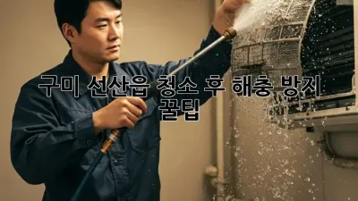 🏡 구미 선산읍, 청소 후 해충 방지 꿀팁! 🐜✨